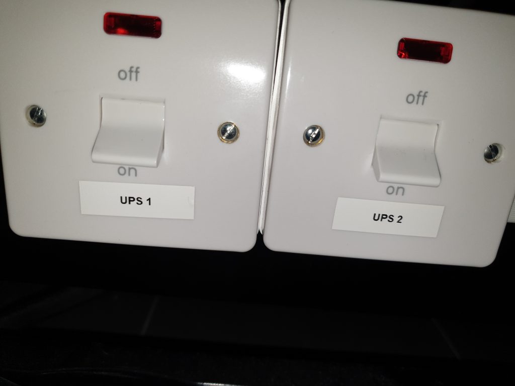 UPS Power Isolation switches